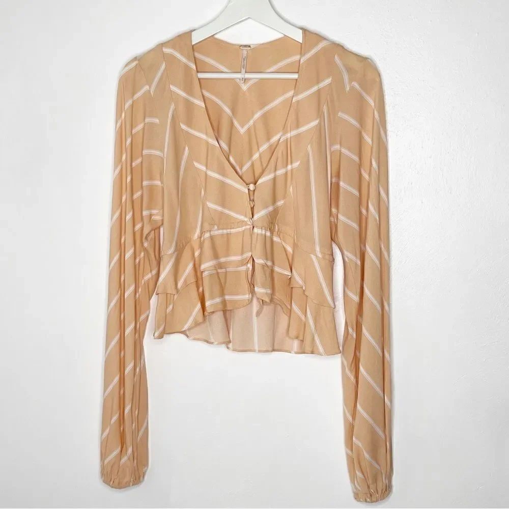 Free People Samifran ruffled blouse - size XS